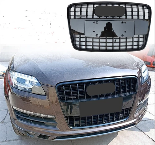 Parachoques delantero negro parrilla hexagonal para Audi Q7 SQ7 2007-2015 estilo deportivo 4 puertas - Imagen 2 de 4