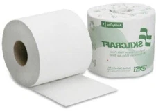 SKILCRAFT Toilet Tissue Paper 2 Ply 500 Sheets White (96 Rolls) NSN6308729