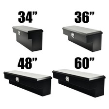 34 36 48 60 Inch Side Mount Steel Tool Box W Paddle Latch Truck Trailer Atv