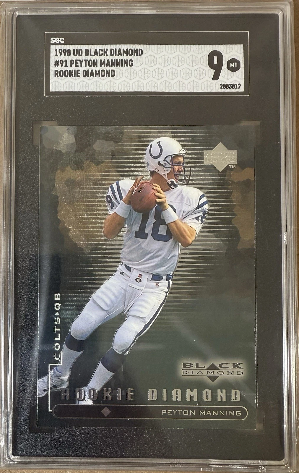 Peyton Manning Upper Deck Black Diamond Rookie Jumbos #91 Base