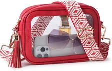 Clear Bag for Stadium Events, Clear Crossbody Purse for Women, Small Stadium App
