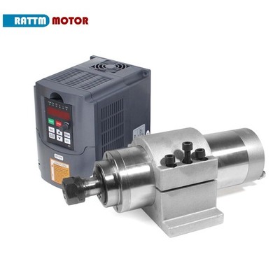 US SHIP】2.2KW 110V Water Cooled VFD Spindle Motor ER20 Kit 80mm Spindle Mount