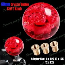 Red W-power Ball 60mm Manual Transmission Diamond Crystal Bubble Shift Knob