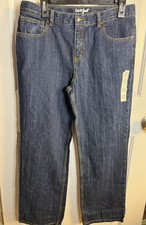 NWT Cat  Jack Boys Size 18 Husky Dark Denim Relaxed Straight Jeans