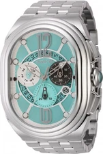 New Invicta Lupah Revolution 2.0 Men’s Watch 45549 Steel Case Bracelet Blue Dial