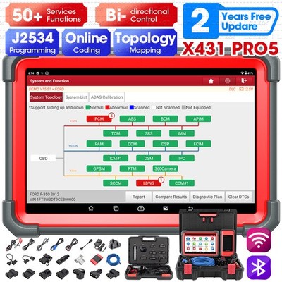 LAUNCH X431 Euro PRO 5 PAD V PROFI OBD2 Diagnosegerät J2534 ECU Programm Coding