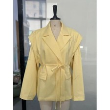 Women's Casual For Blazer Jacket Polyester Solid Color with Adjustable Waist