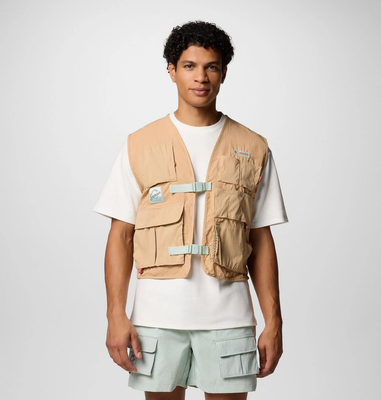NWT Columbia Heritage Cove Beach Printed Vest Fishing Outdoors Sz M