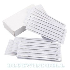 100pcs Disposable Sterile Tattoo Needles Mix Size 1 3 5 7 9RL, 3 5 7 9 11RS