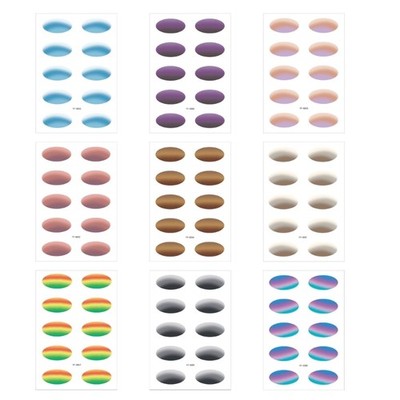 9PCS Waterproof Eye Shadow Stickers Sweatproof Instantly Eye Makeups for Party