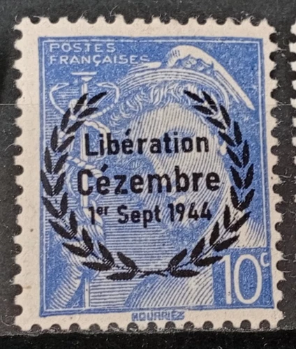 Local France 1944 Liberation overprint Cézembre MNH