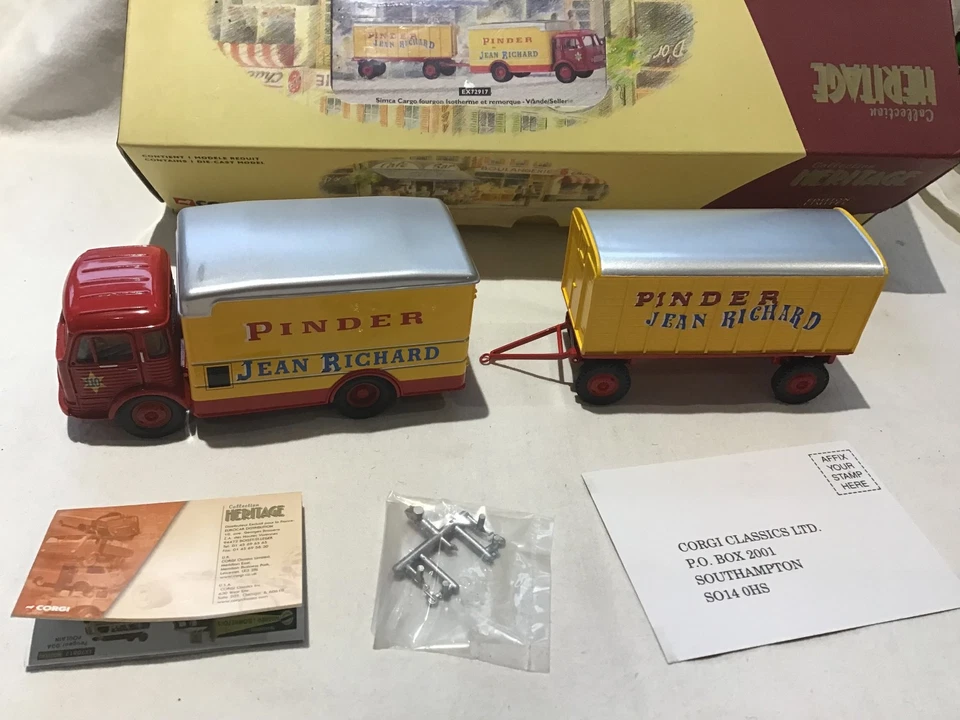 CORGI 1:50 SIMCA ГРУЗОВОЙ FOURGON ISOTHERME ШЛАК JEAN RICHARD В КОРОБКЕ EX72917 - Изображение 4 из 4