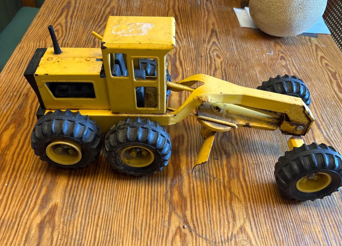 Tonka Yellow Road Grader Vintage Manufacture Diecast Construction