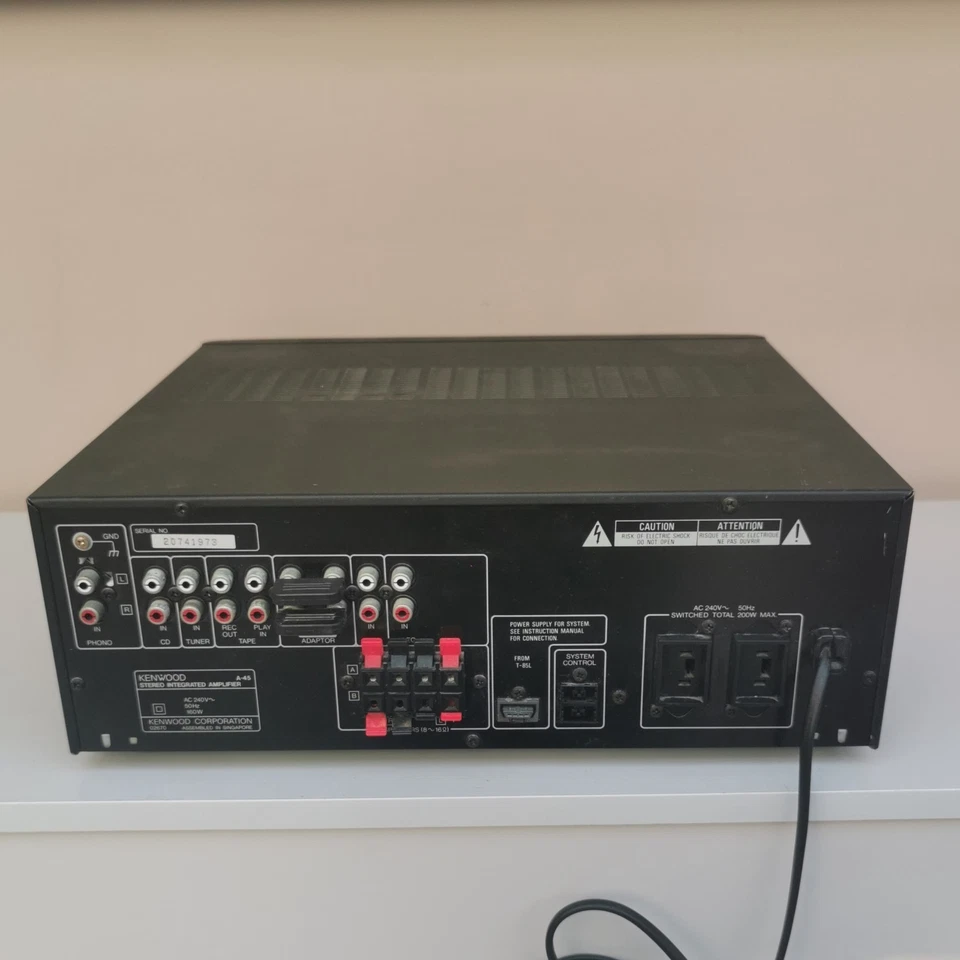 Kenwood A-45 Stereo Integrated Amplifier - Hifi Separate Tested & Working - Image 3 of 4