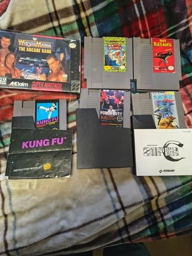 LOT OF 10 GAME CARTRIDGES, SNES,NES, GENESIS. TESTED AND WORKS