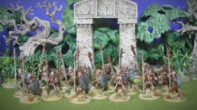 16x Bemalte Skelettkrieger Untote LotR Frostgrave D&D RPG Fantasy Oldhammer