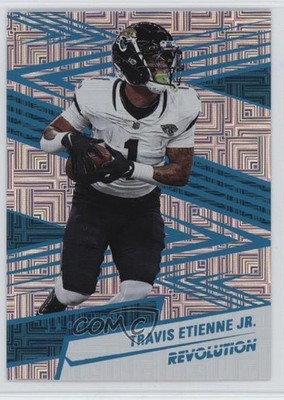 2025 Panini Revolution Teal Levels /499 Travis Etienne Jr #92 1q03