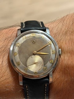 Omega De Colección Gran Tamaño 2544 2 Hecho en Suiza 39mm Cuerda Manual Cal 265