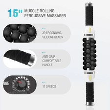 40W Electric Rotate Roller Stick For Muscle Body Relaxing Rolling Massage Tools