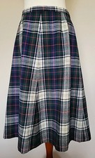 Vtg Pendelton Wool Midi Skirt M Blue Green School Girl Dark Academia READ FLAWS