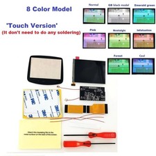 Touch Version V2 iPS Backlight LCD For Game Boy Advance GBA  Pre-cut Shell