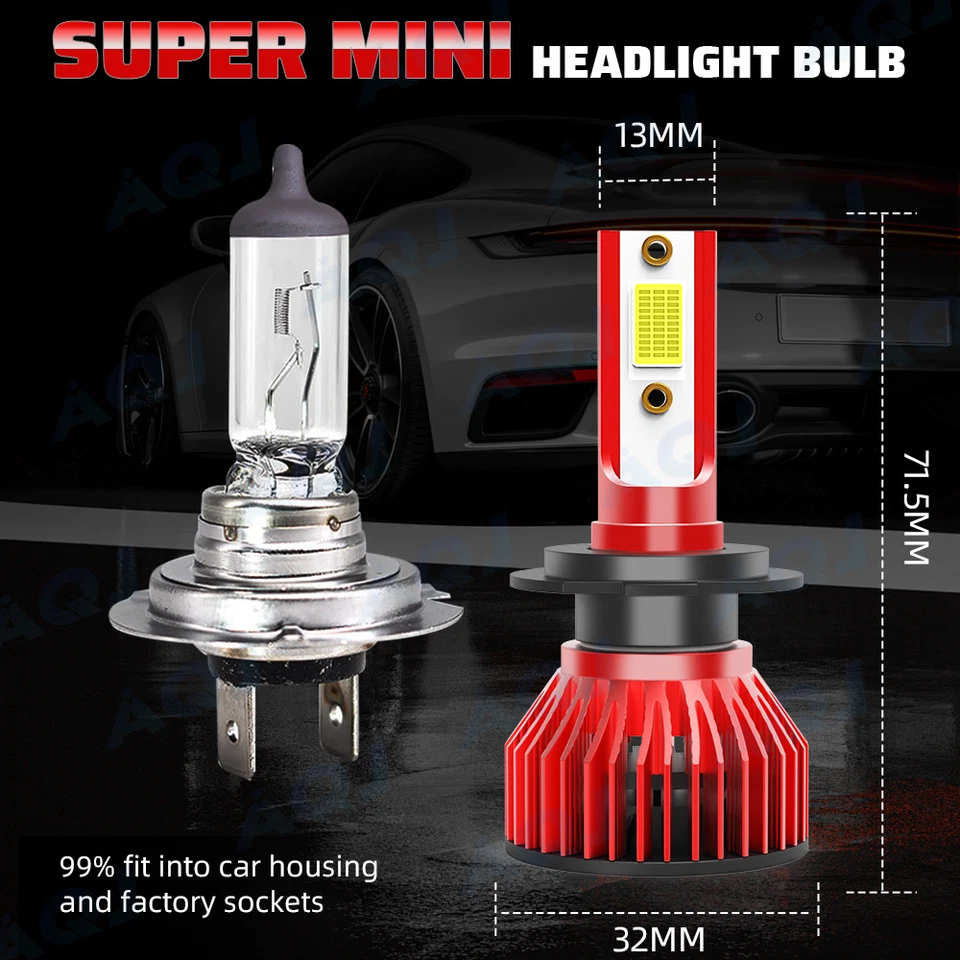 FOR Porsche Cayenne 2003-2014 LED HID Xenon Headlight Hi/Lo+Fog Light Bulbs Foto 3 de 4