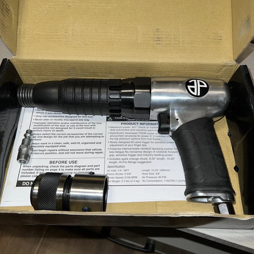 Martillo neumático Astro 401K - vástago de 0,401" -THOR- de barril largo / remachadora Foto 2 de 4
