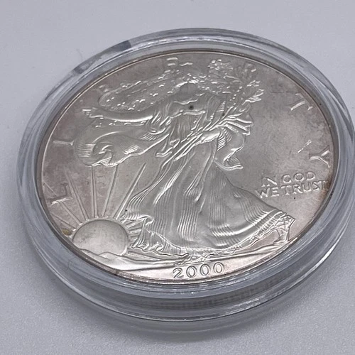 2000 American Silver Eagle 1 Troy Oz .999 Fine Silver