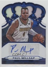 2018-19 Panini Crown Royale Crown Auto Blue 28/35 Paul Millsap #CA-PMS Auto s3g