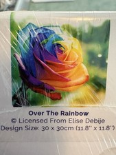 NEW Dreamer Designs Diamond Paint Needle Art Kit Rose Over The Rainbow Floral