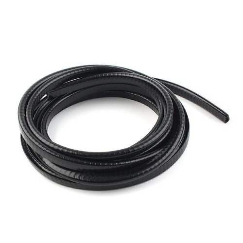 Protector de cerradura de borde de puerta de tira de moldura de sello de goma automático universal de 13 pies/3 m - Imagen 2 de 12