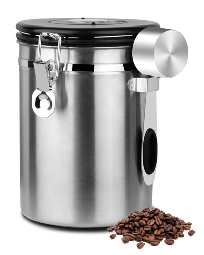 1.8L Airtight Stainless Steel Container for Ground,Beans,Espresso,Rice,Tea,Sugar - Picture 16 of 17