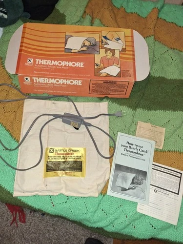 Vintage Battle Creek Thermophore Automatic Moist Heat Pack 056 13"x13" -Works!!