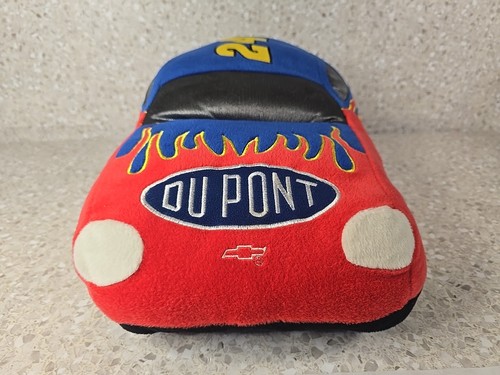 Jeff Gordon 24 Peluche NASCAR Stock Car 18" Almohada Du Pont Chevy RARO BONITO - Imagen 4 de 7