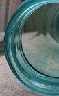 Ball Perfect Mason Quart Blue Glass Zinc Lid VINTAGE — photo 10