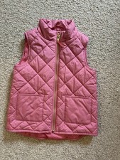 JCrew Crewcuts Girls Pink Quilted Vest Size XS 4-5 Excellent Condition