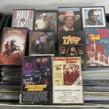 Lot of 10 Country Cassette Tapes VERY GOOD George Jones Willie Nelson