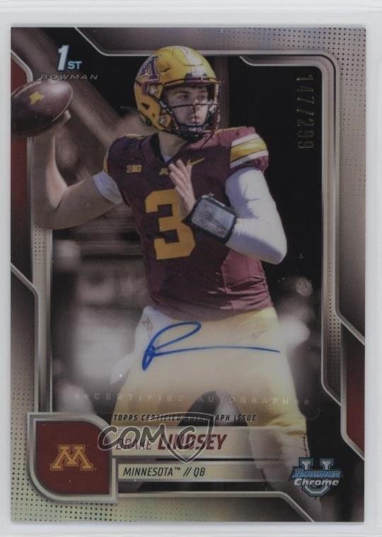 2025 Bowman U Chrome Prospect Refractor 147/299 Drake Lindsey #BCA-DLI Auto 6g7