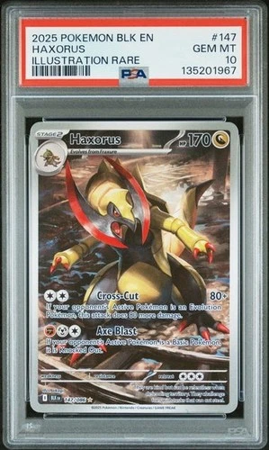 Haxorus *PSA 10* Illustration Rare *Black Bolt* #147 * Pokemon