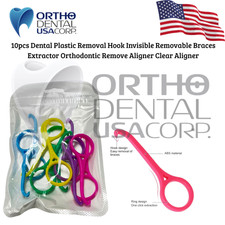 10 pcs Dental Brace Extractor Removal Tool Hook Orthodontic Aligner Remover USA
