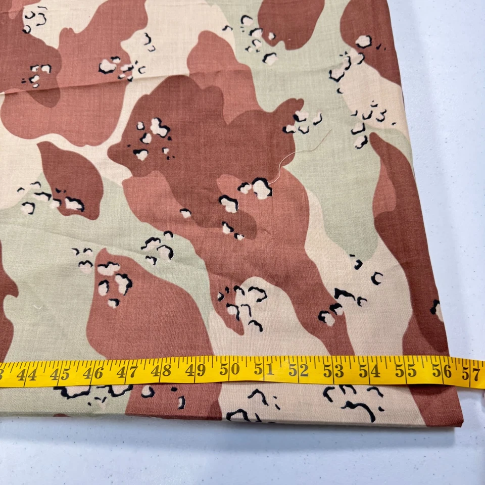 fabric brown green camo cotton 56x62 1.7 yards - Image 3 of 4