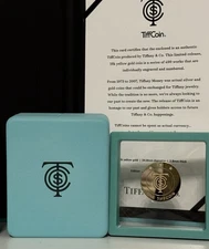 Tiffany & Co Limited Edition “Tiff coin” 18k Solid Gold Coin