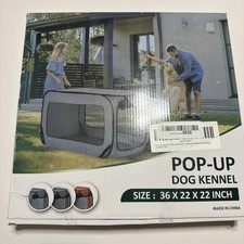 Collapsible Dog Kennel Crate, Pop-Up Travel Crate for Medium Sized Dogs  Cats