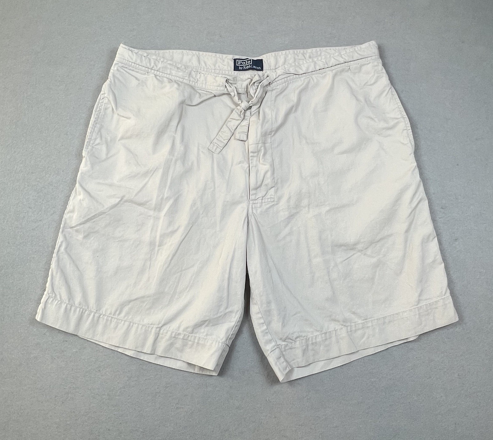 Polo Ralph Lauren Men’s Khaki Chino Shorts Size 38 XL Classic Fit Casual Cotton