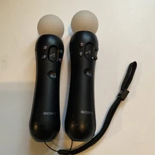 2 X Sony PS3 Move Motion Controllers CECH-ZCM1U Pair ~ Untested As Is
