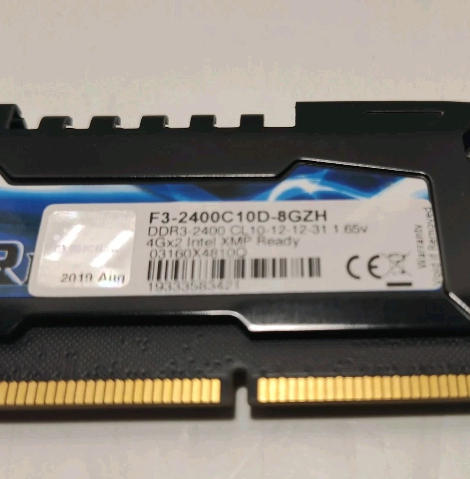 GSKILL Ripjaws Z 2400Mhz 8GB DDR3 RAM - F3-2400C10D-8GZH - Image 3 of 4