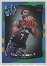 2017 Panini Donruss Rated Rookies Holo Green & Yellow Laser Wayne Selden Jr 0u7