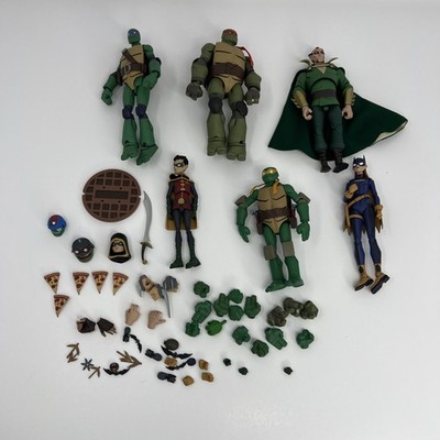 Lot of 6 Batman Vs TMNT Teenage Mutant Ninja Turtles GameStop Exclusive Figures