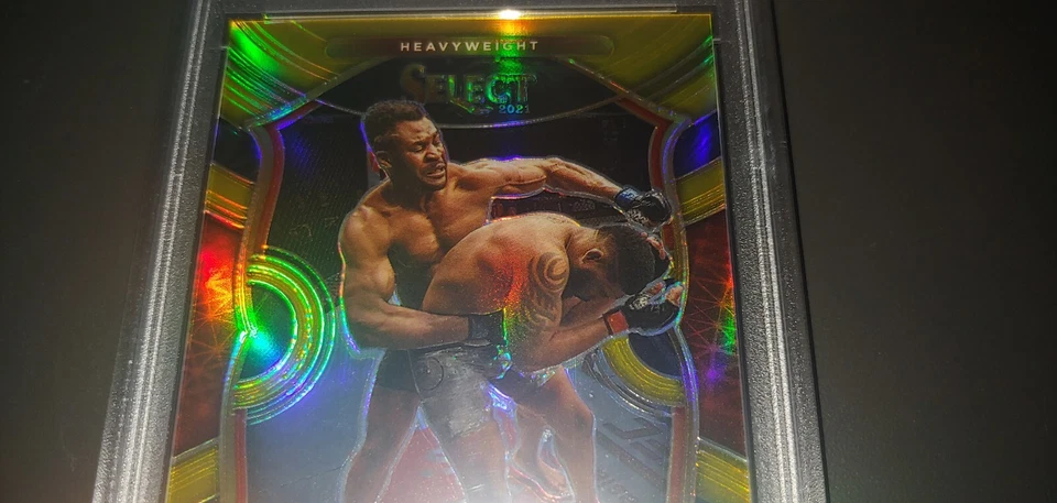 2021 Panini Select UFC Francis Ngannou Gold Prizm #92 /10 PSA 9 - SEE PHOTOS - Image 3 of 4