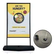 24"x36"Heavy-Duty Double-Sided Floor Standing Sign Holder Outdoor/Indoor Display